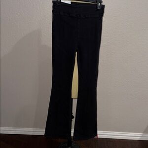 Frame Jetset Black Stretch Flare Pants - NWT - MSRP $228